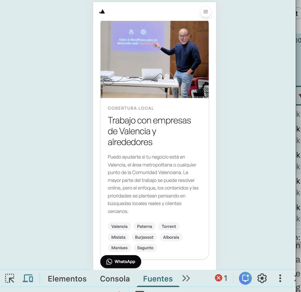DevTools Comprobación Responsive 